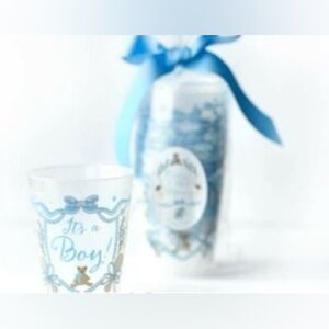Blue 'It's a Boy' Frosted Party Cup